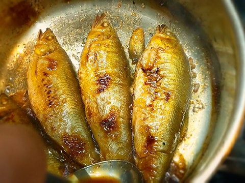 骨まで柔らか!子持ち鮎の甘露煮の時短レシピ